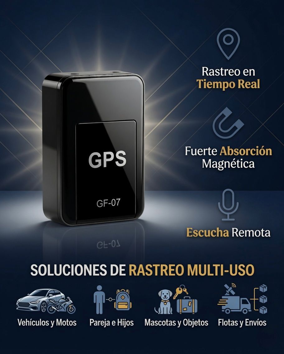 Mini GPS GF-07™ en TIEMPO REAL - SUTIL