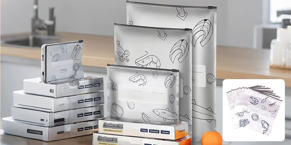 AlumiLock™ - Bolsa de aluminio antibacterial reutilizable con sellado hermético