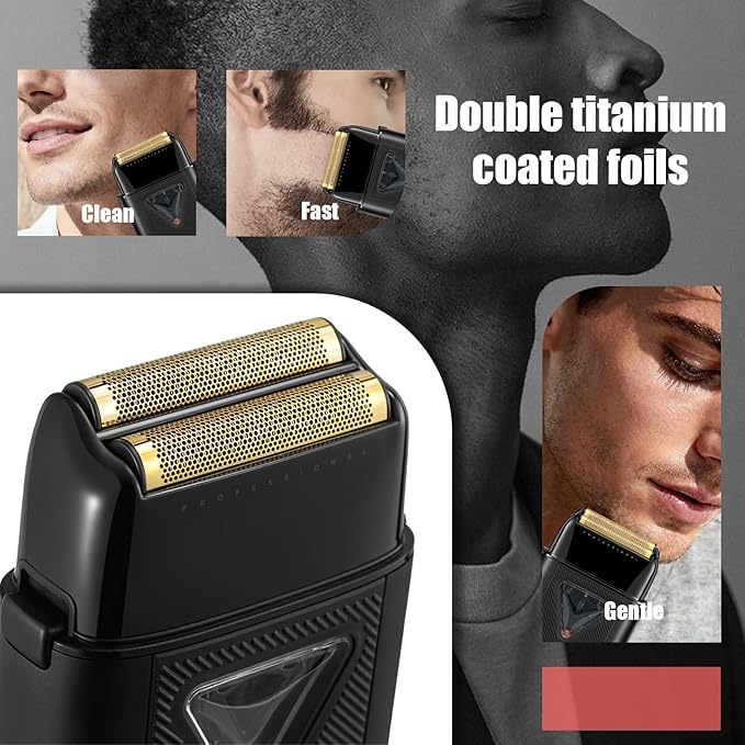 AFEITADORA AMERICANA VGR™ PREMIUM - CORTE Y AFEITADO PROFESIONAL