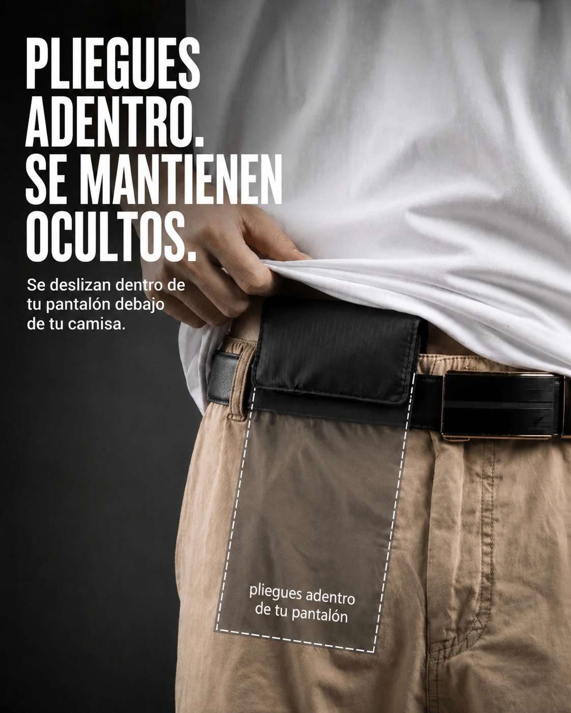 Phantom™ - Billetera oculta antirrobo - Más bolsillos y ocultos, portapasaporte