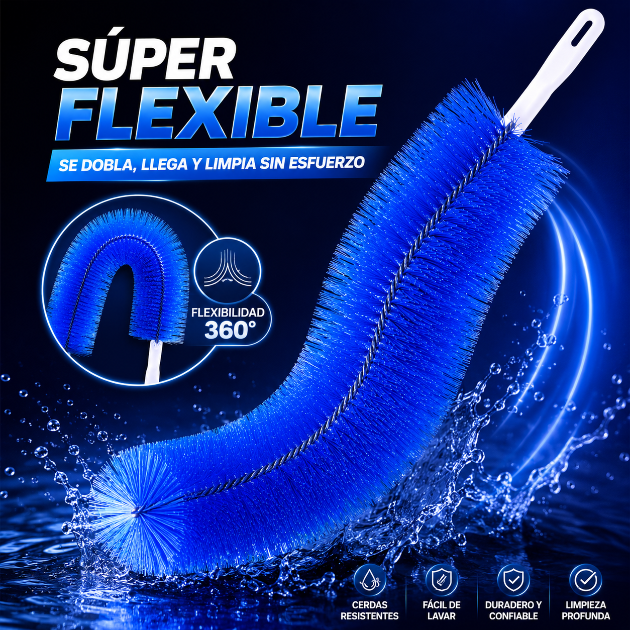 Fan Brush Pro™ - Cepillo antipolvo super flexible y mágico