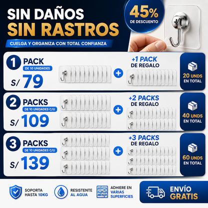 StickForce™ - Fuerte adhesivo para pared sin taladrar ni marcas