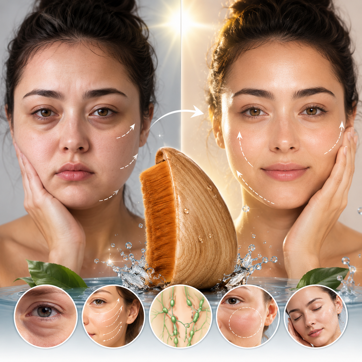 FaceUp™ - Efecto lifting en segundos - Sorprendente masajeador de drenaje linfático para cara