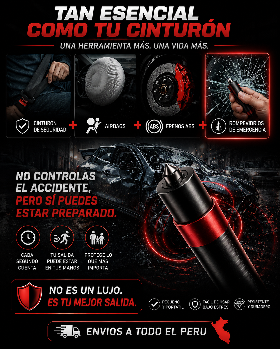 SafePro™ - Rompe cristales y salva tu vida