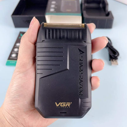 AFEITADORA AMERICANA VGR™ PREMIUM - CORTE Y AFEITADO PROFESIONAL