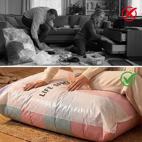 SpaceSave™ Bolsas al Vacío Inteligentes - Ahorra espacio en maleta, armarios y casa
