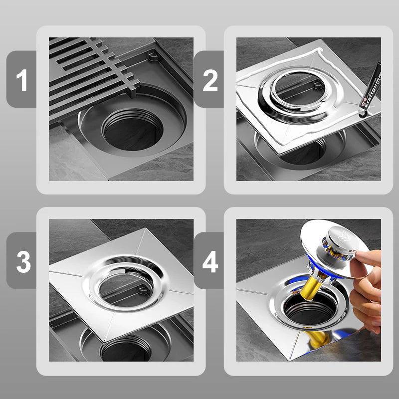 DrainLock™ | Drenaje Inteligente Antiolor de Acero Inoxidable